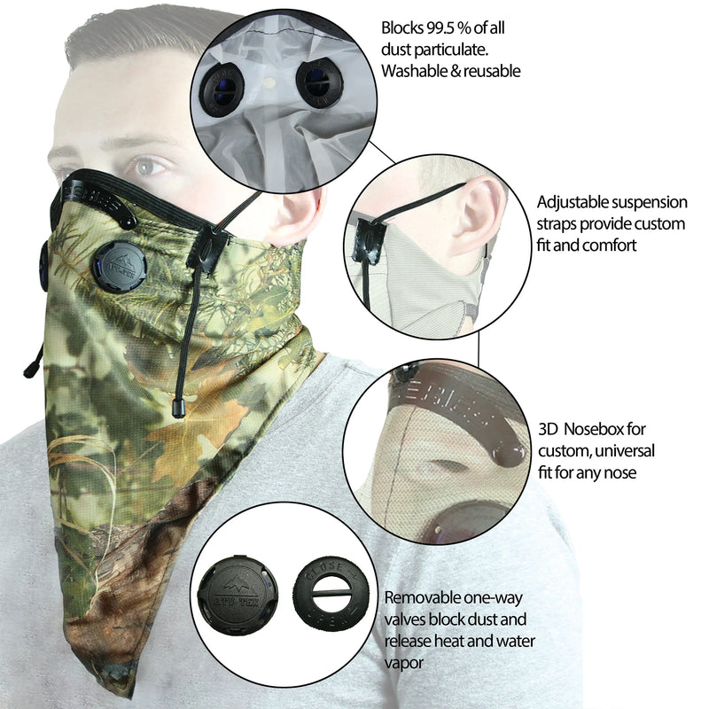 ATV-UTV TEK PRO BANDANA DUST MASK RED