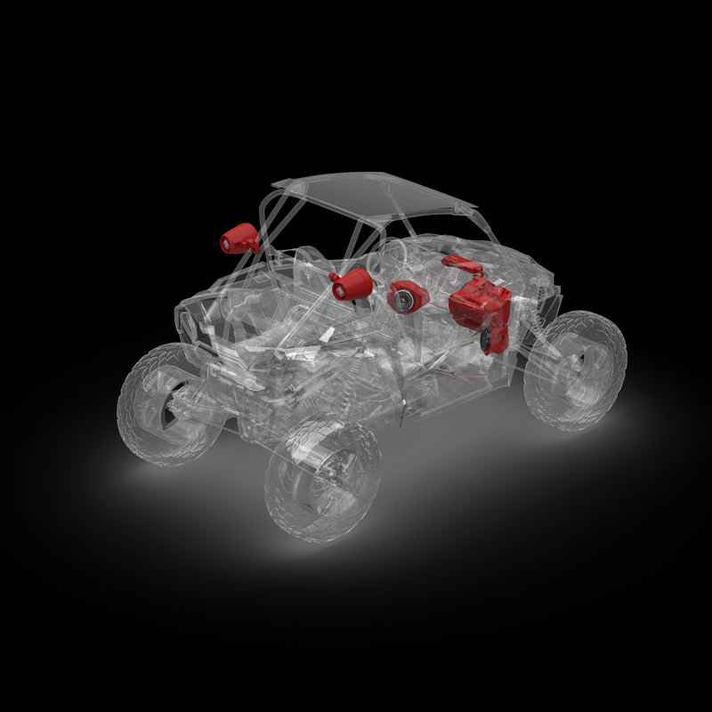 2014+ RZR-RC Rockford Fosgate Audio Kit Color Optix Gen3 (Stage 5)