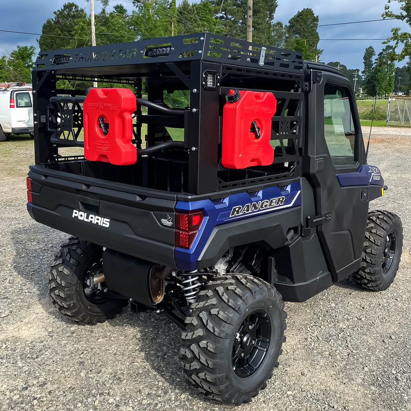 Thumper Fab Polaris Ranger Ultimate Bed Rack with Rotopacks