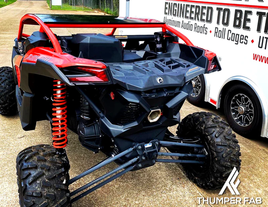 Cam-Am Maverick X3 with red accents