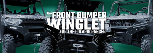The Polaris Ranger Front Bumper Winglet plus LED Light Kit