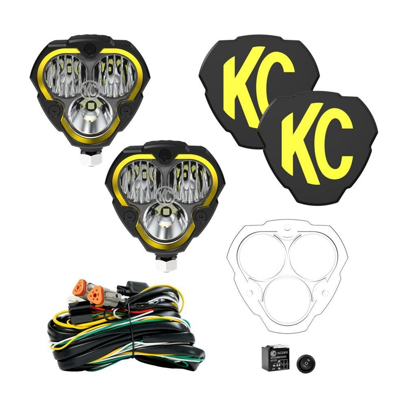 0288 | KC HiLiTES - FLEX ERA® 3 - 2-Light Master LED Light Pod Kit