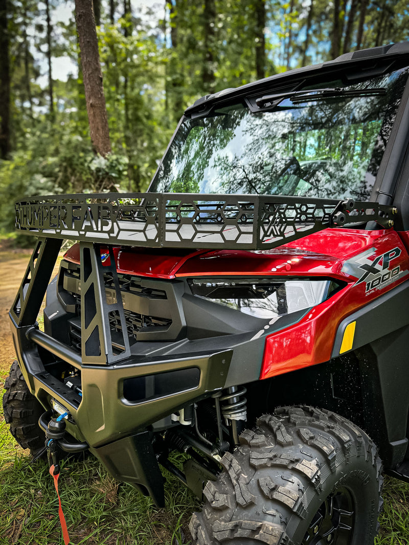 TF011906 | 25+ Polaris Ranger 1000 Hood Basket (OEM Bumper)