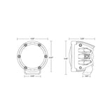 36402 | RIGID - 360-Series RGBW 4 Inch Spot Optic w/ RGBW Backlight Pods