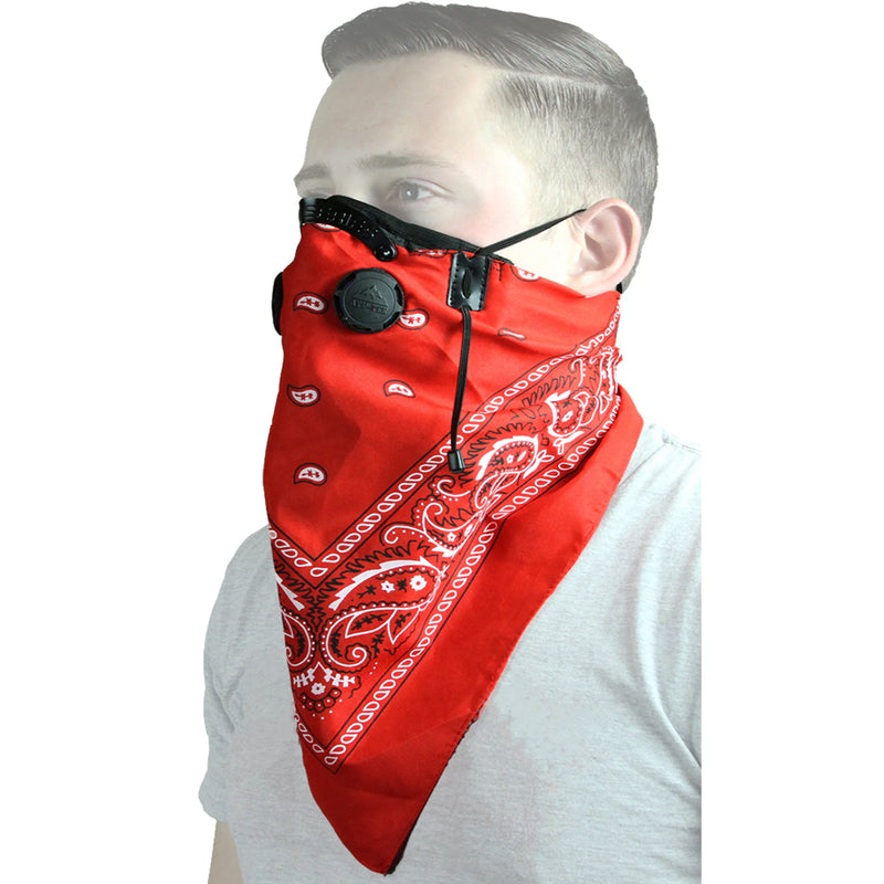 ATV-UTV TEK PRO BANDANA DUST MASK RED