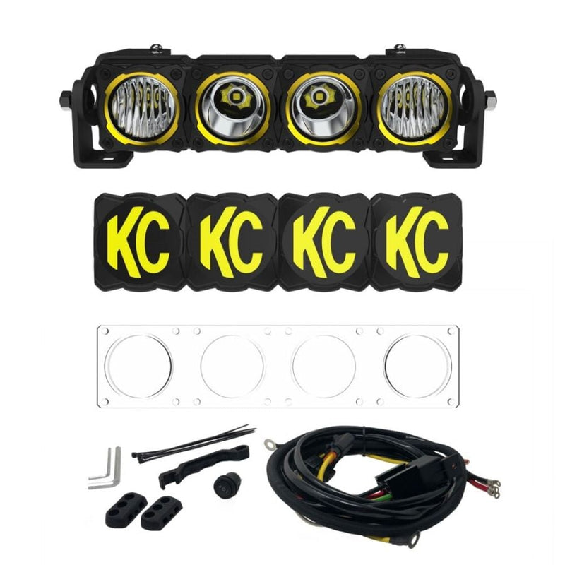 KC HiLiTES - FLEX ERA® LED Light Bar - 10" - Master Kit