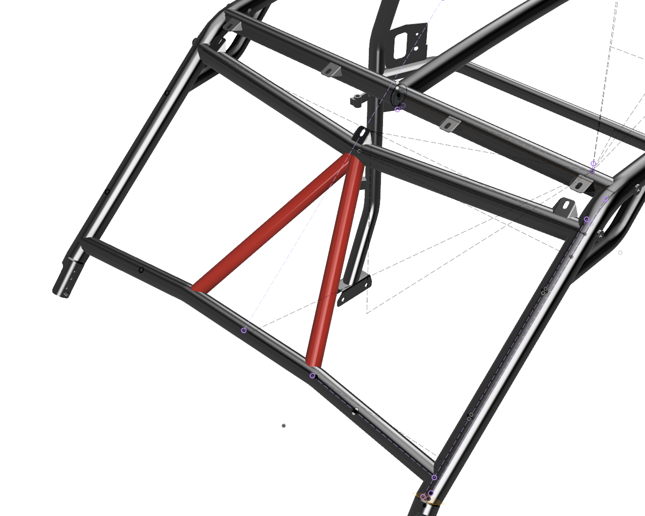 Cage Option: Front Intrusion Bars Lo-Brow RZR XP (4-Seat