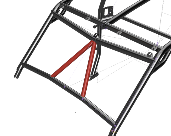 Cage Option: Front Intrusion Bars Lo-Brow RZR XP (4-Seat