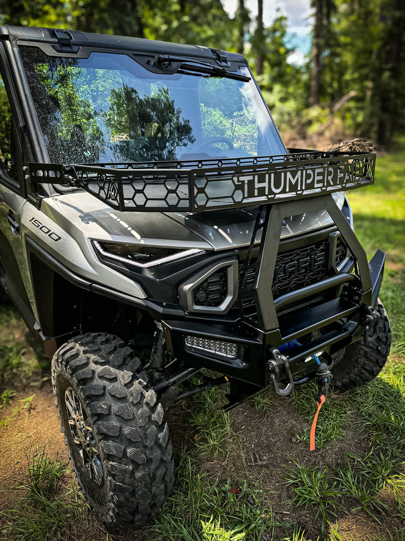 Hoody Rack TF231903 | Polaris Ranger 1500 XD Hood Rack (OEM Bumper) – Thumper Fab