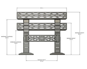 Adjustable UTV Bed Rack - Image 12
