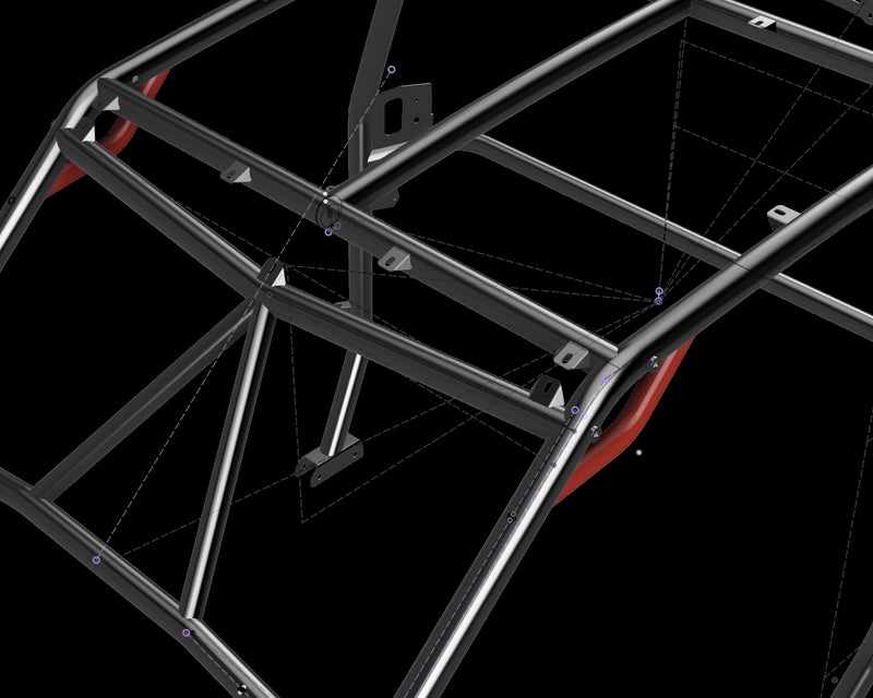 Cage Option: Front Grab Handles RZR XP (4-Seat)