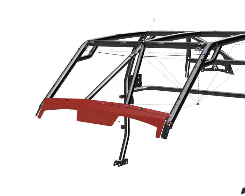 RZR XP 1000 Cage (2-Seat) Lower Windshield Closeout Panel