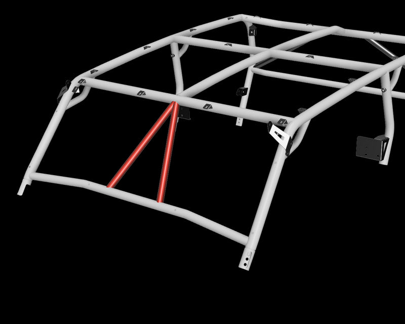 Cage Option: Front Intrusion Bars Hi-Brow Polaris General (4-Seat)