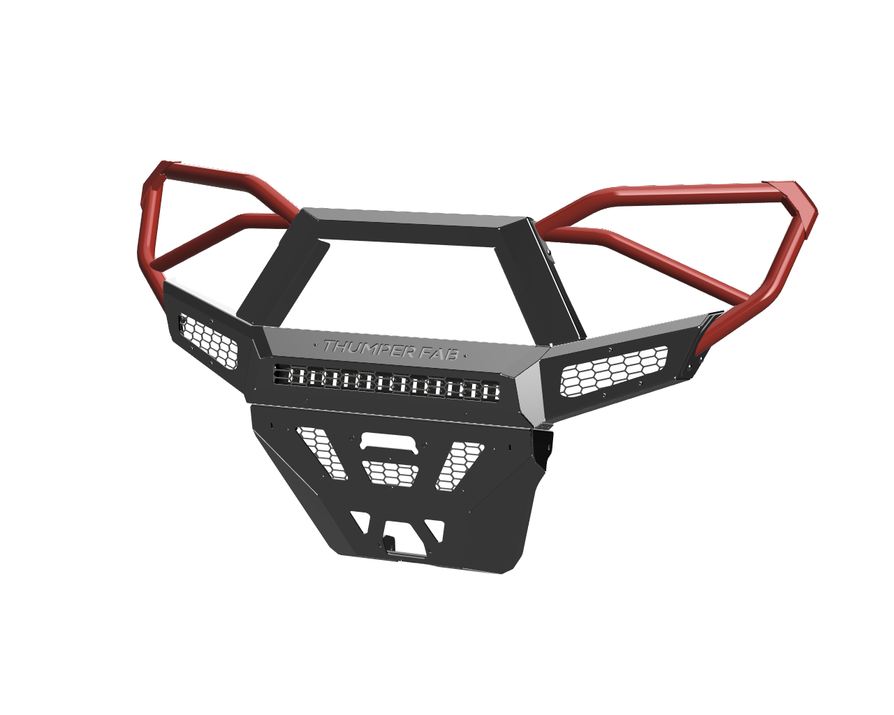 Polaris Ranger 1500 XD ELITE Front Bumper - BRUSH GUARD (OPTIONAL