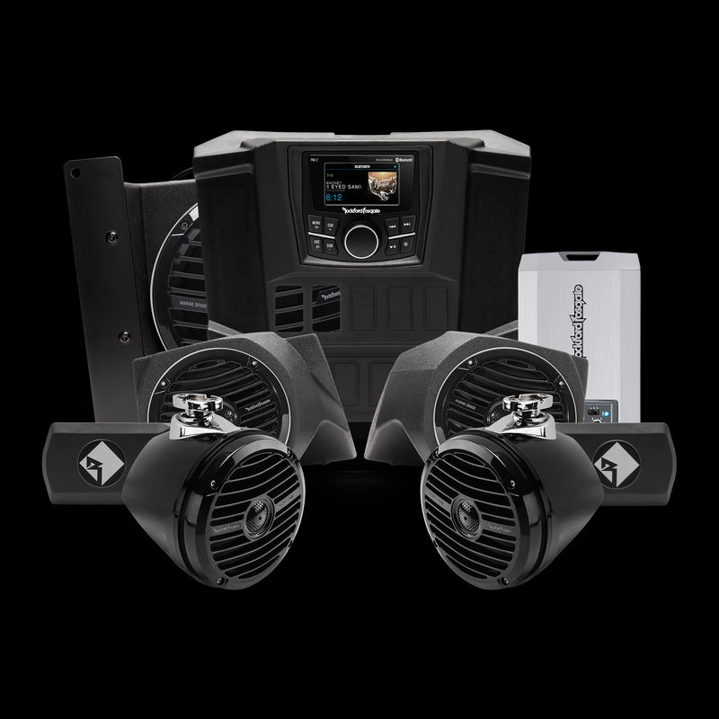 2015+ Polaris Ranger Rockford Fosgate Audio Kit (Stage 4)