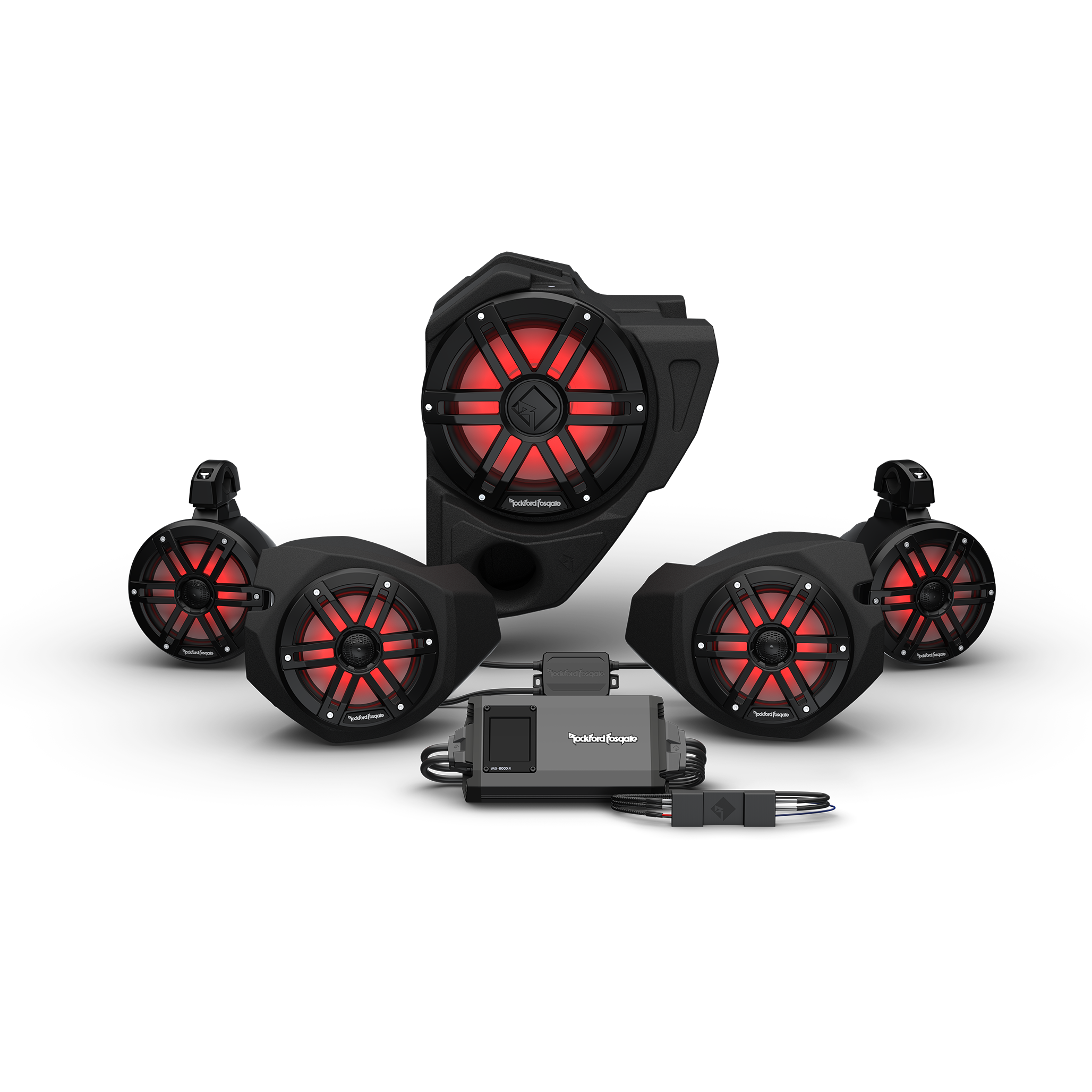 2014+ RZR-RC Rockford Fosgate Audio Kit Color Optix Gen3 (Stage 4