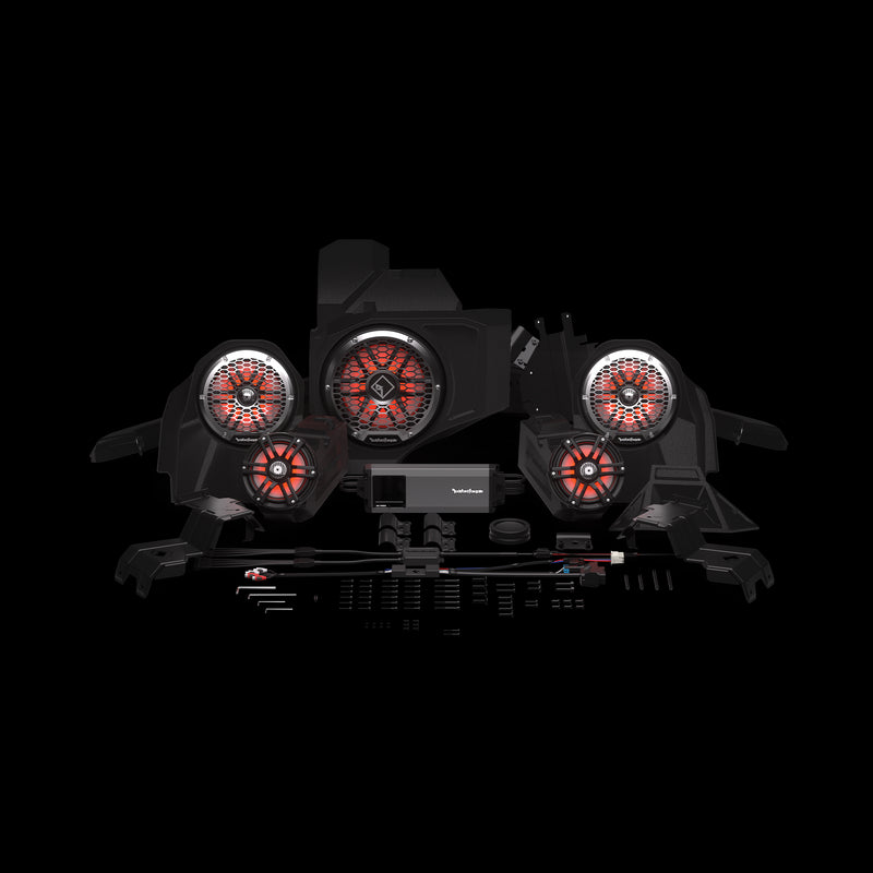 2024+ RZR XP Rockford Fosgate Audio Kit w/ Ride Command (STAGE 6)