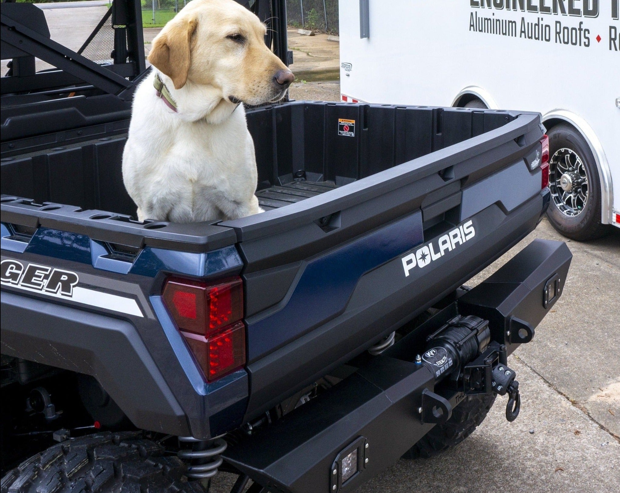 2018+ Polaris Ranger Rear Winch Bumper - Thumper Fab lifestyle