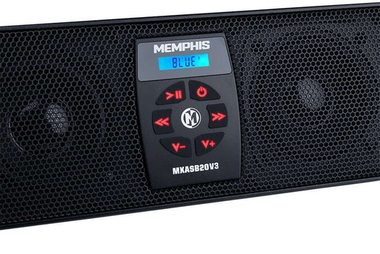 Memphis Powersports 20" Sound Bar with FM Radio