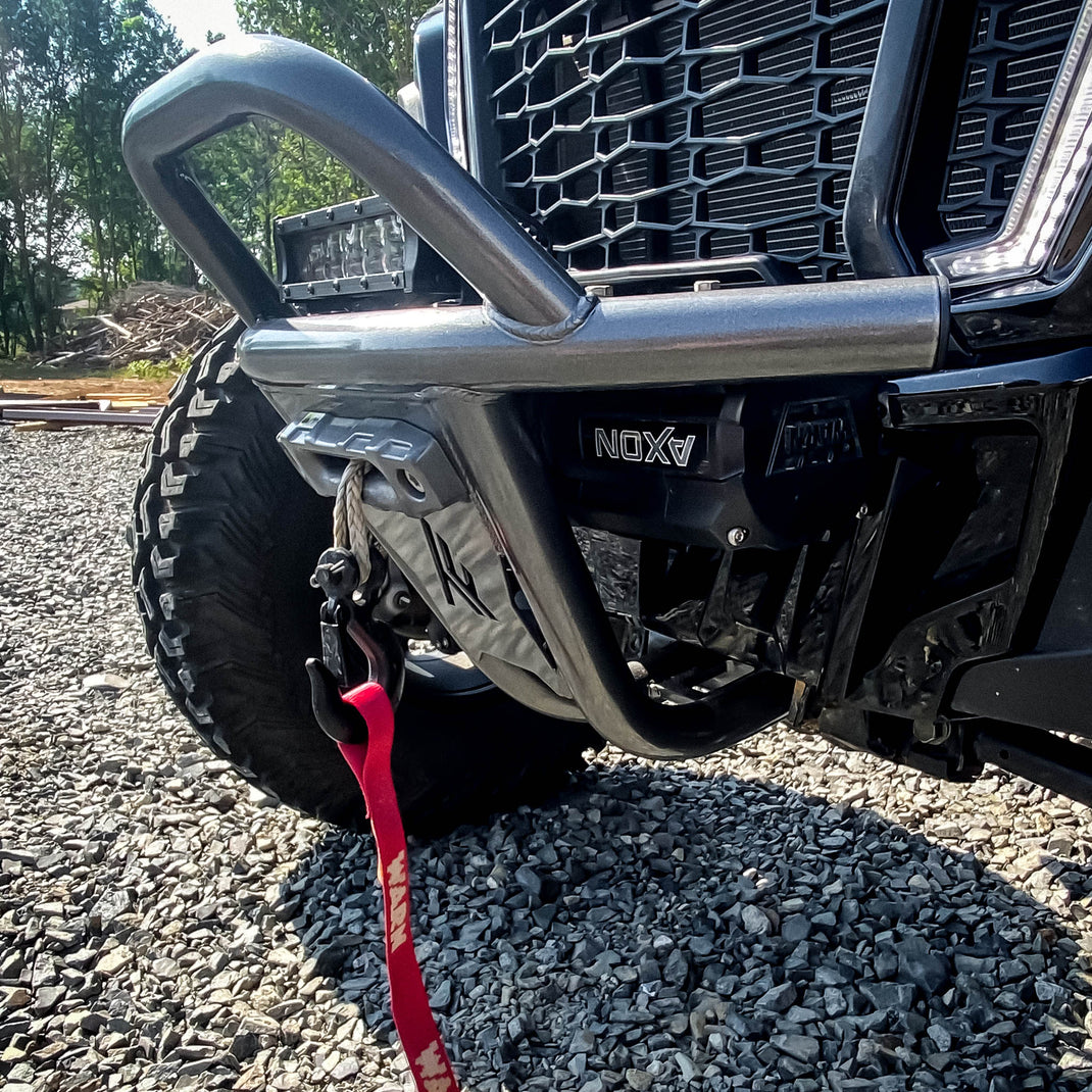 Polaris RZR Turbo S Front Winch Sport Bumper Thumper Fab
