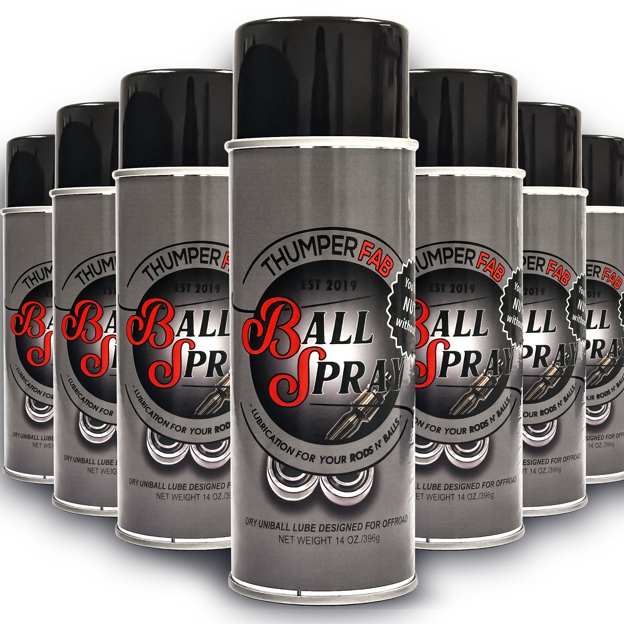 Thumper Fab Ball Spray for Offroad Suspension 12 Pack Case Thumper Fab Ball Spray for Offroad Suspension 12 Pack Case