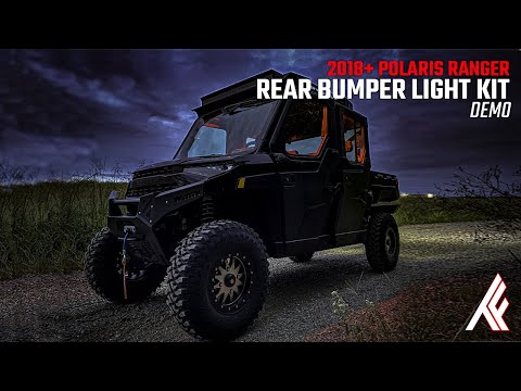 Polaris Ranger Winch Ready Rear Thumper Bumper Lights lifestyle