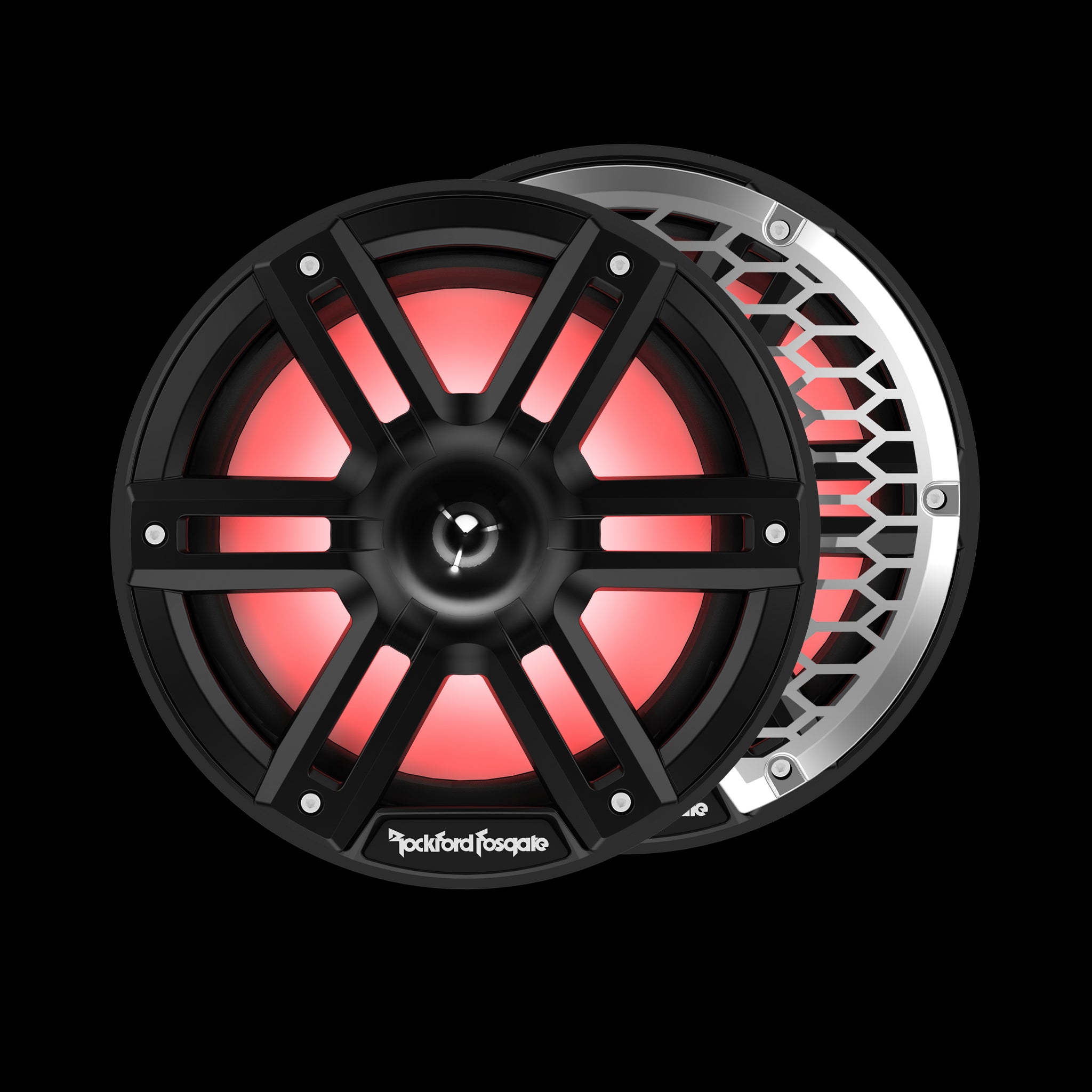 M2 8” Color Optix™ Marine 2-Way Horn Speakers (Black)