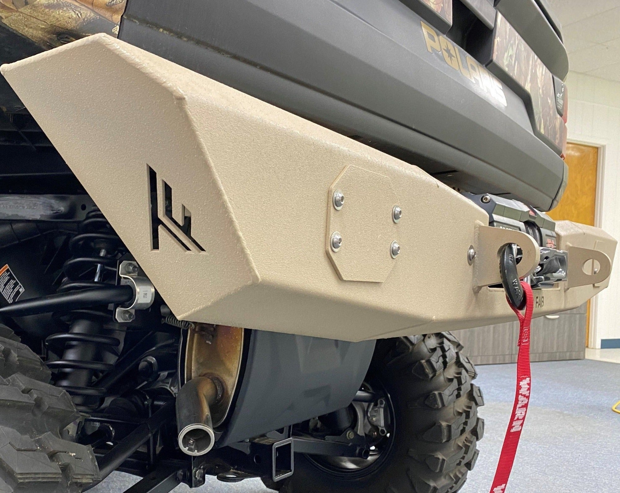 2018+ Polaris Ranger Rear Winch Bumper - Thumper Fab  lifestyle