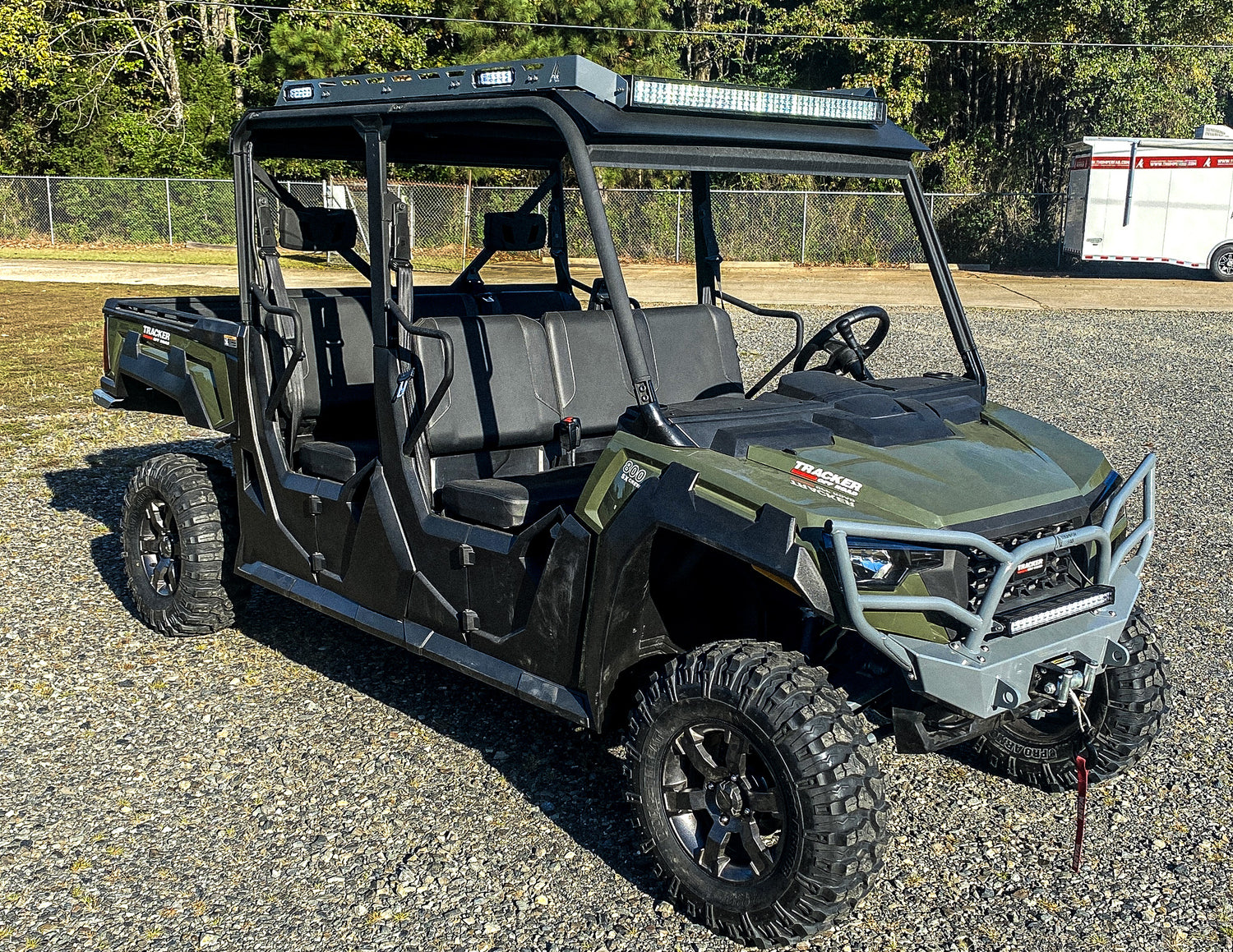 Tracker 800sx Roof With Roof Rack Crew Level 1 Thumper Fab