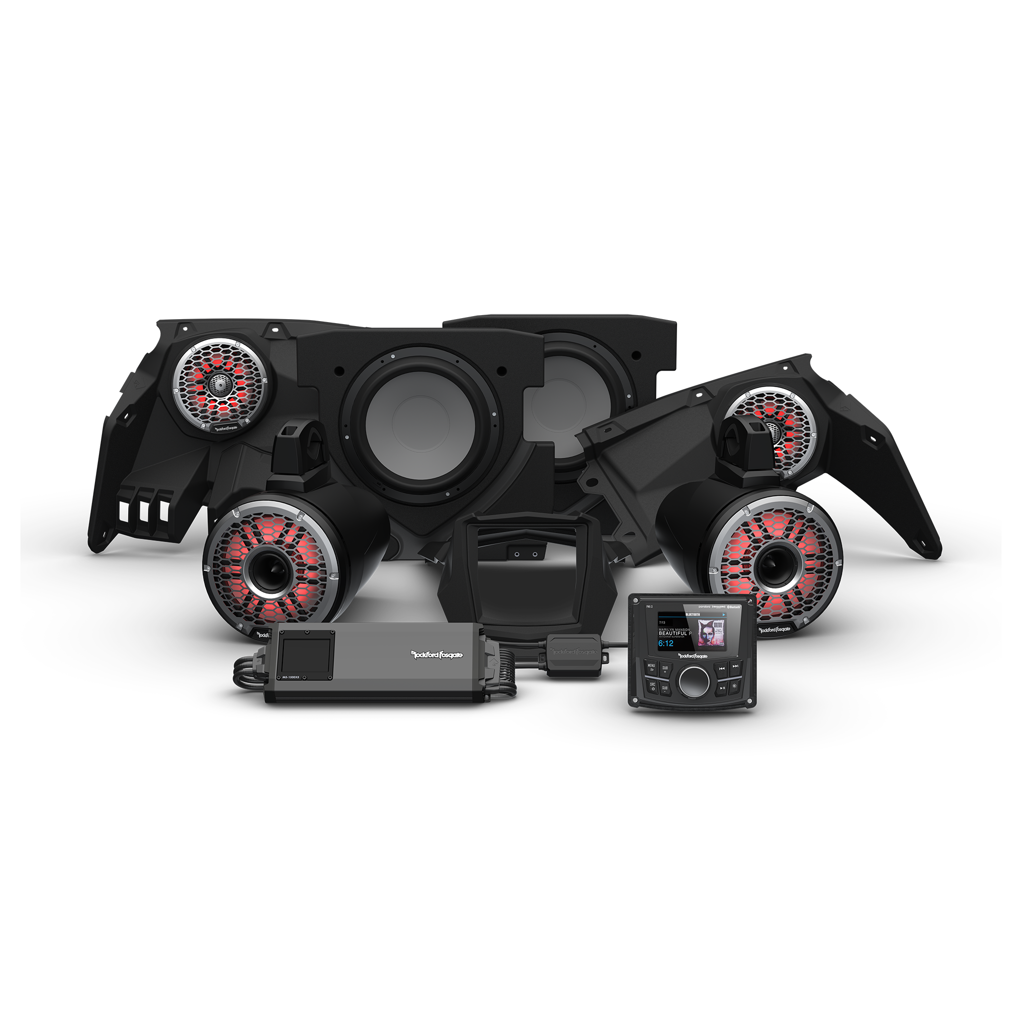 Maverick X3 Rockford Fosgate Audio Kit Color Optix Gen 3 (Stage 6